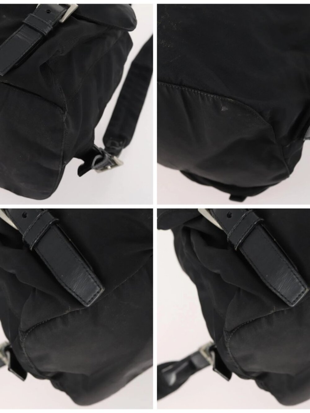 PRADA Backpack Nylon Black Silver Auth 171645 - Picture 14 of 16